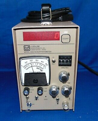 Ludlum 2200 Scaler Rate Meter SCA Geiger Radiation Current Style Tested Working