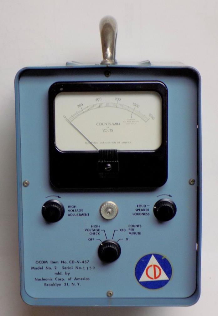 CIVIL DEFENSE CDV-457 MODEL 2 RADIOLOGICAL DEMONSTRATION UNIT