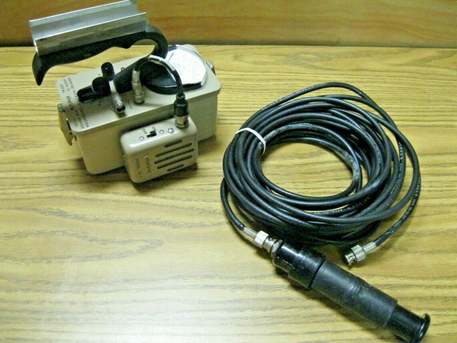 Eberline E-120 Geiger Counter with HP-270 Probe & SK-1 Speaker