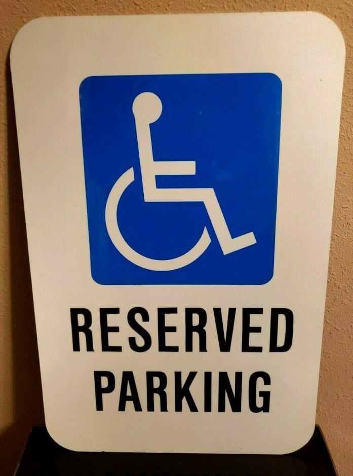 NEW - HANDICAP RESERVED PARKING Sign - METAL - 12 x 18 -Disabled handicapped