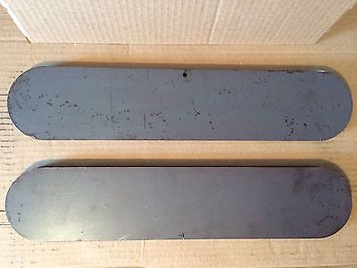 (2)pcs. 5/8 INCH THICK X 3 15/16 INCH X 25 1/16 INCH OBLONG METAL PLATE