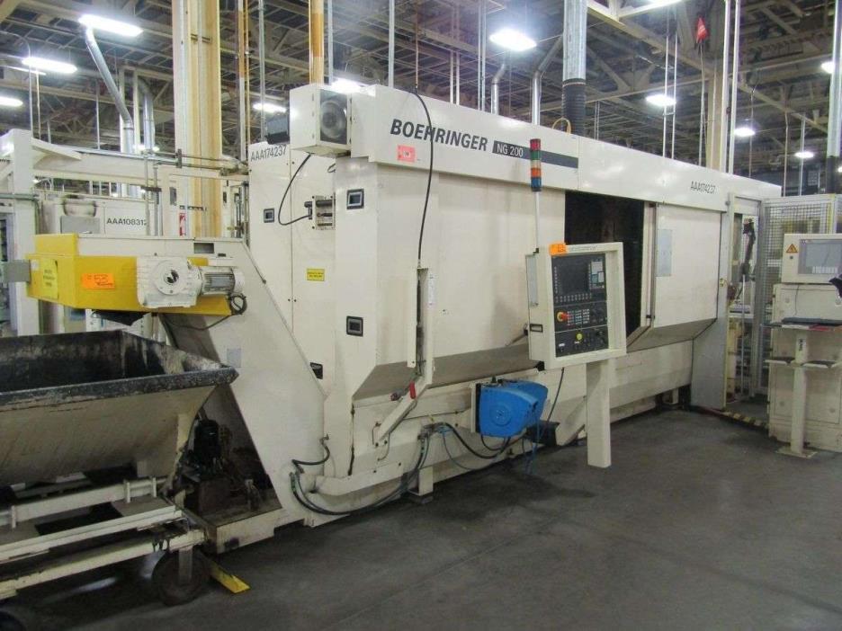 Boehringer NG200-4 CNC Twin Turret Lathe Siemens Sinumerik Control