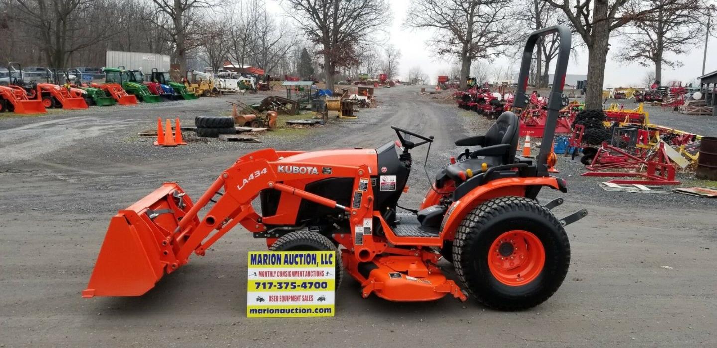 2016 Kubota B2301 Compact Loader Tractor With Mower  Only 37 hrs!!! Warranty!!