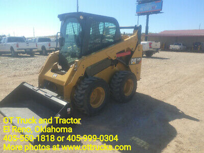 2015 Caterpillar 242D Cab A/c Skid Steer Loader 1081Hrs 74Hp 2150Lift Used