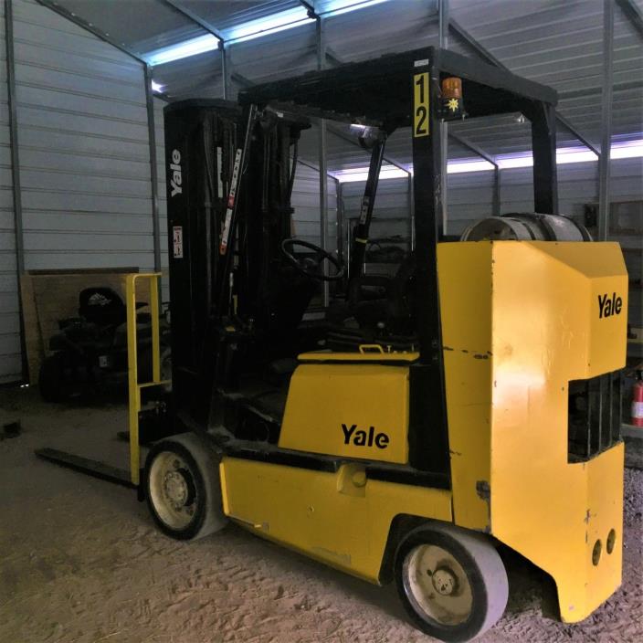 8000 lbs Yale GLC080 Forklift 15' Height, 7'Forks, V6 Excellent Condition! NICE