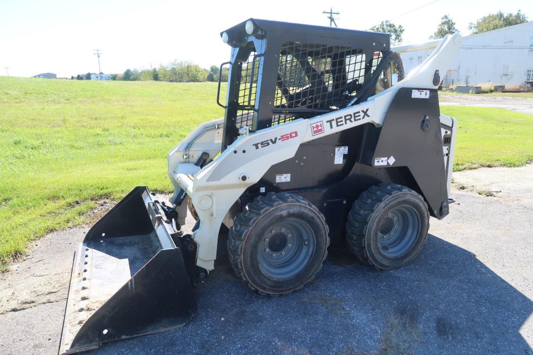 2014' Terex TSV-50 Skid Steer, Only 64 Actual Hours!!, Cat controls , ASV Loader
