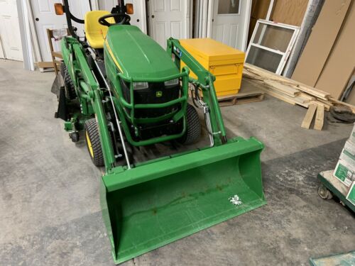 2012 John Deere 1023E 4x4 60” Deck Tractor With Rear Pto And H120 Loader 47HOUR