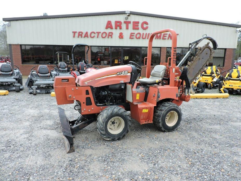 2011 DITCH WITCH RT45 RIDE ON TRENCHER - SIDE SHIFT - GOOD CONDITION!!