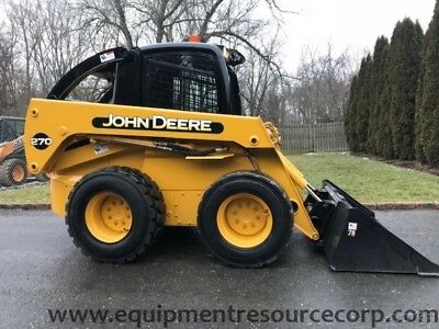 2002 John Deere 270 Rubber Tire Skid Steer Loader Cab Diesel Wheel Tractor