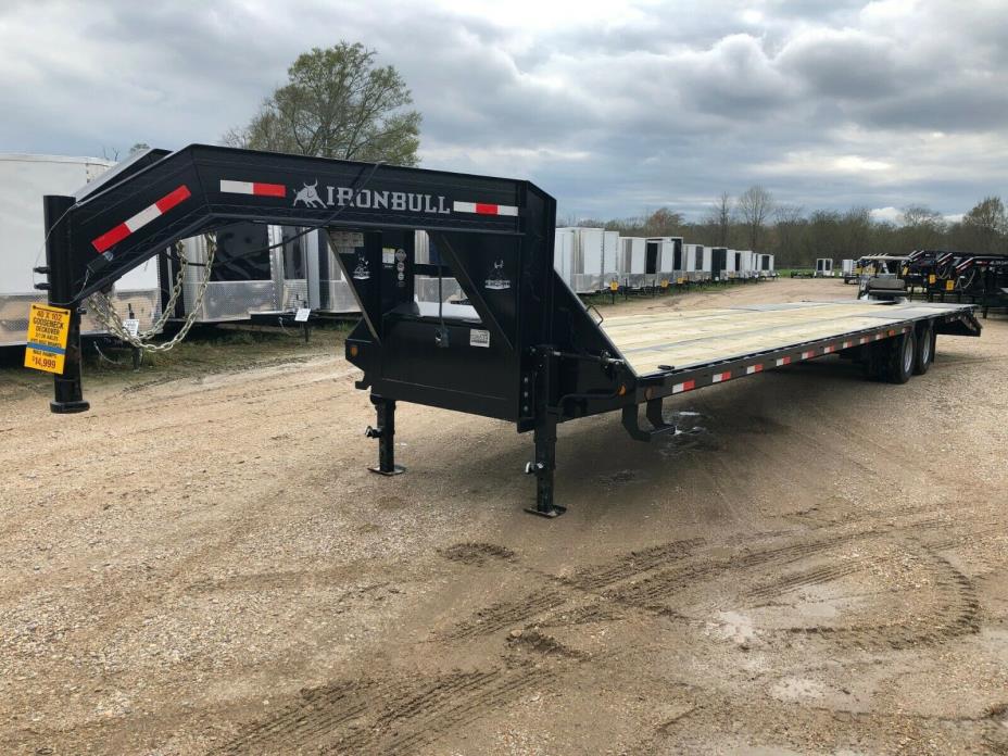 40 'X 102--IRON BULL-DECKOVER GOOSENECK--2/12K --MAX RAMPS-HYDRAULIC BRAKES-NEW