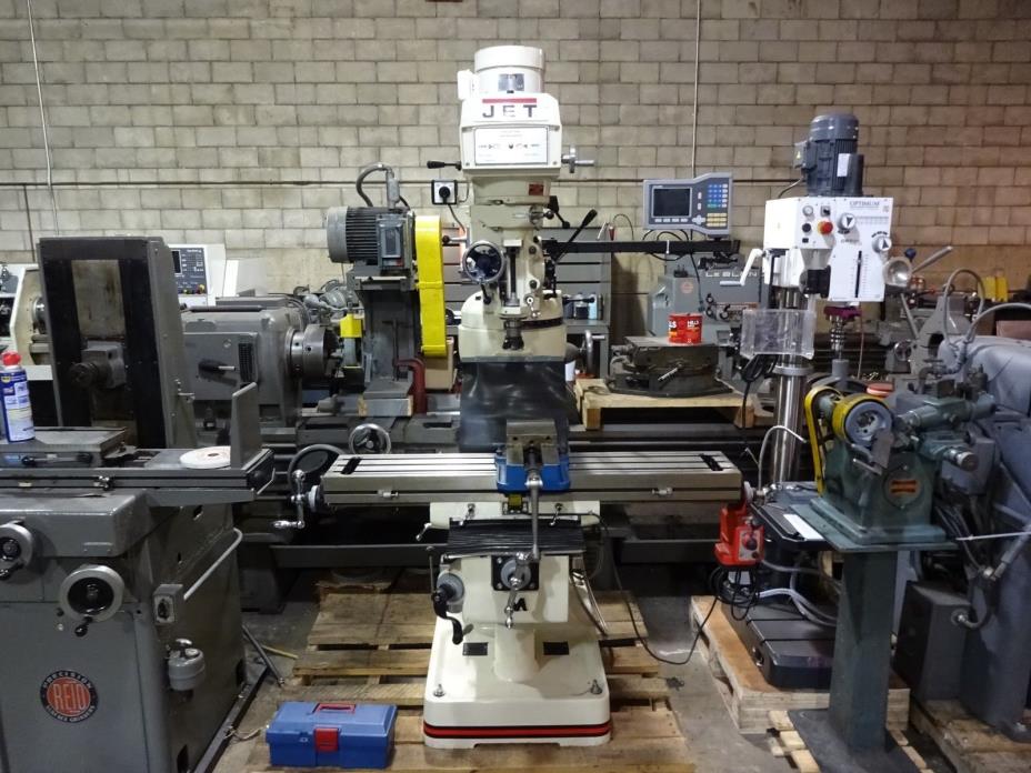 Jet 690107 JTM-4VS Milling Machine With Acurite VUE DRO & TPFA X-Axis