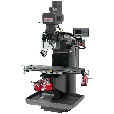 JET 690534 JTM-949EVS Mill 3-Axis Acu-Rite 200S DRO X, Y & Z-Axis Powerfeeds