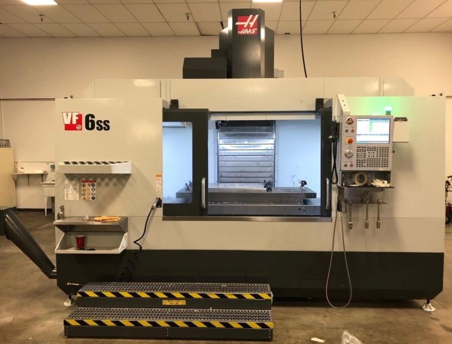 Haas VF-6SS, 12k rpm, 4th drive, probes, travel 64x32x30 excellent condition