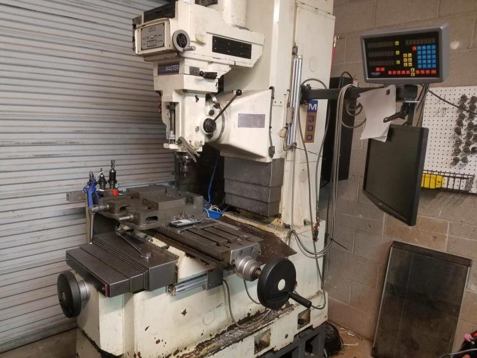 Toolmaster M300 Milling Machine with DRO and CAT40 auto tool changer 5HP spindle