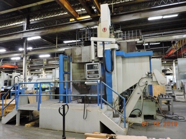 CNC VERTICAL TURRET LATHE ATC 15 TL GRINGING HD TOS 1998 4 JAW HYD 55