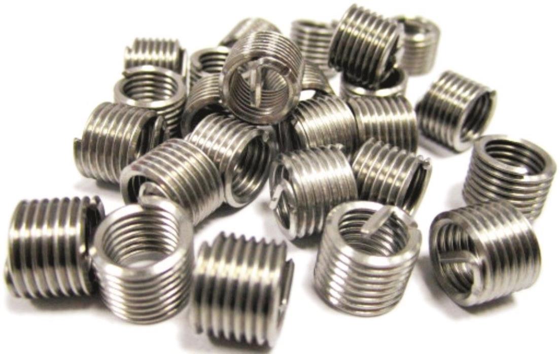 4-40 x 1.5d stainless steel heli-coil type thread repair wire inserts, 25 pieces