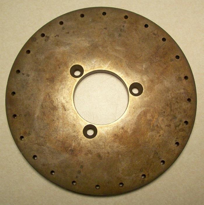 INDEX PLATE FOR VAN NORMAN INDEXING / DIVIDING HEAD ( 1 PLATE ) 24 POSITION