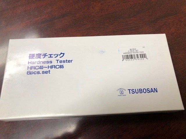 TSUBOSAN MA00600 Hardness Tester Checker File HRC40-HRC65 Set from JAPAN