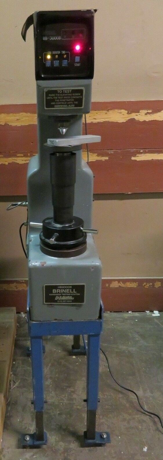 Newage mdl 3000 Brinell Hardness Tester - Working, Tested