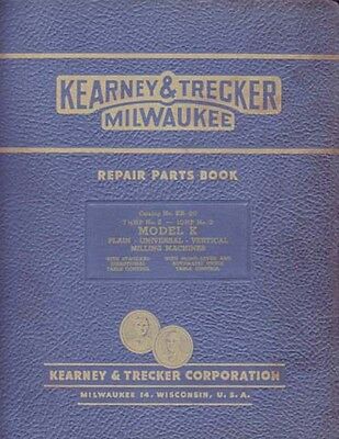 Kearney & Trecker No. 2K and 3K Repair Parts Manual