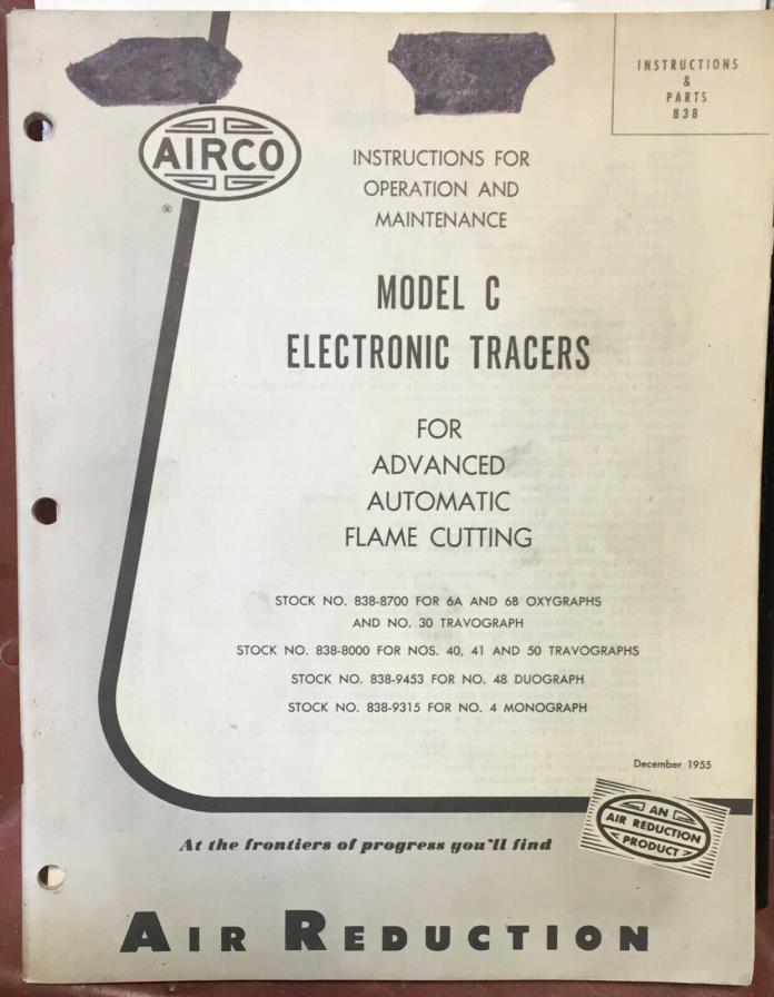 Vintage Airco Model C Electronic Tracers manual