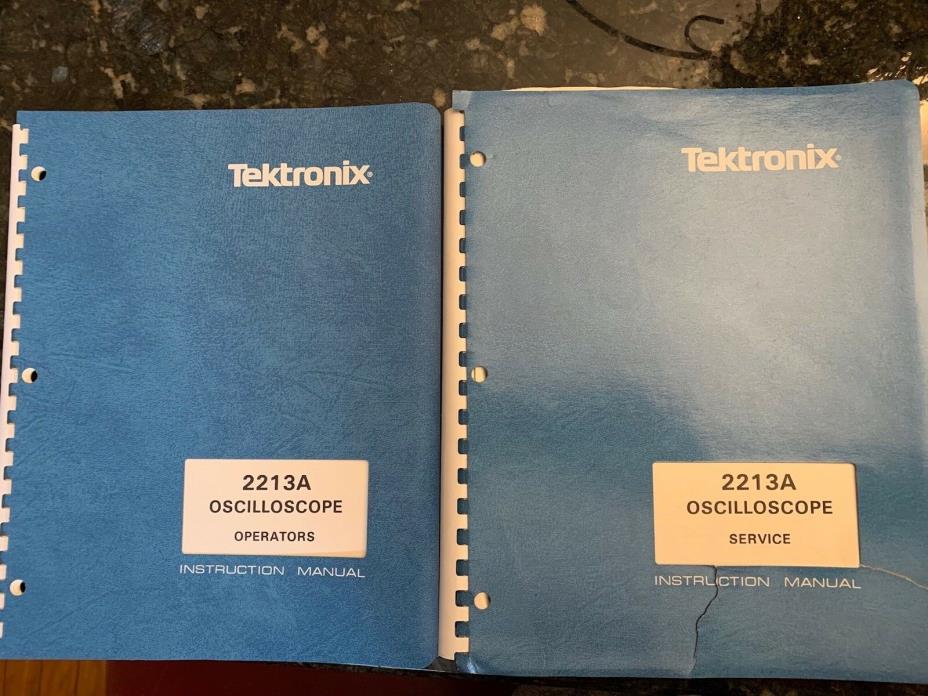 Tektronix Operators Instruction Manual and Service Manual For 2213A Oscilloscope