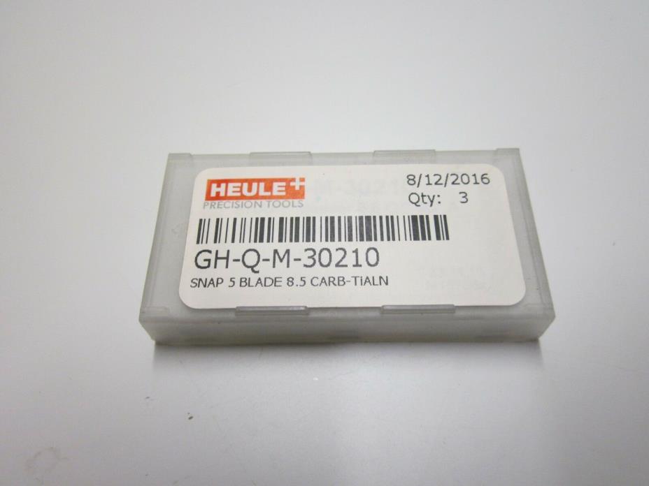 NEW Pack of 3 Heule GH-Q-M-30210 Carbide Blades SNAP 5 8.5 TIALN