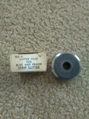 Harry Fraser No. 4 Cutter Head For Strip Slotted New In Box