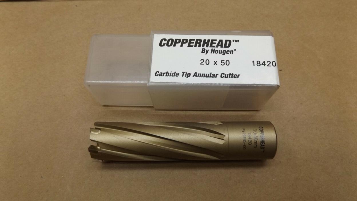 Hougen 20mm Copperhead™ Carbide Tip Cutter 20 x 50 18420 NOS
