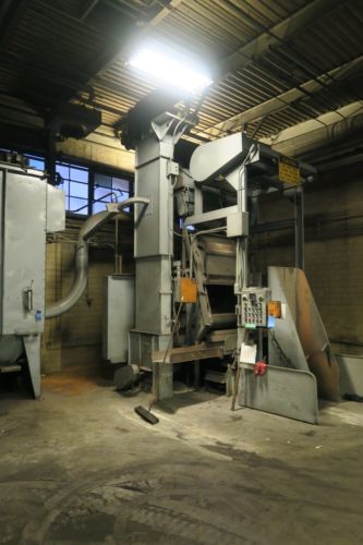 Wheelabrator Rubber Belt Tumblast 7 Super Includes Loader, Unloader