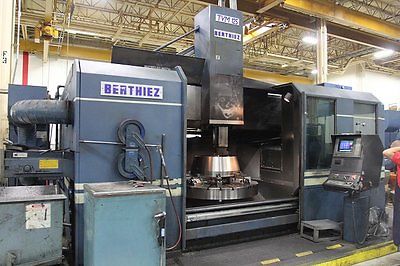 BERTHIEZ TVM 125  CNC VERTICAL BORING MILL WITH LIVE MILLING, FANUC 15, NEW: 97