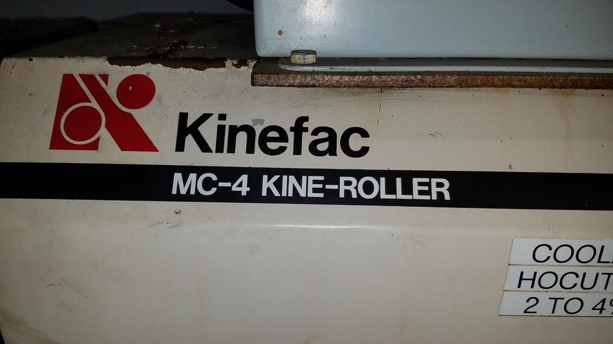 CLEANING OUT WAREHOUSE, KINE FAC THREAD ROLLER, MODEL MC-4