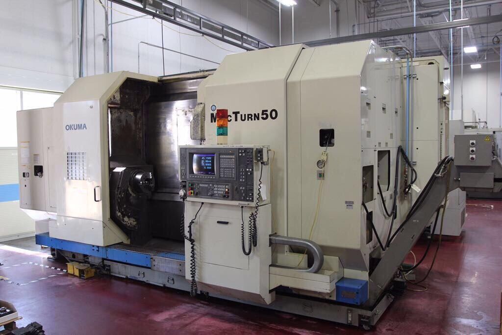 OKUMA MacTurn 50 4 Axis Milling/Turning Center With 30 Live Toolholders