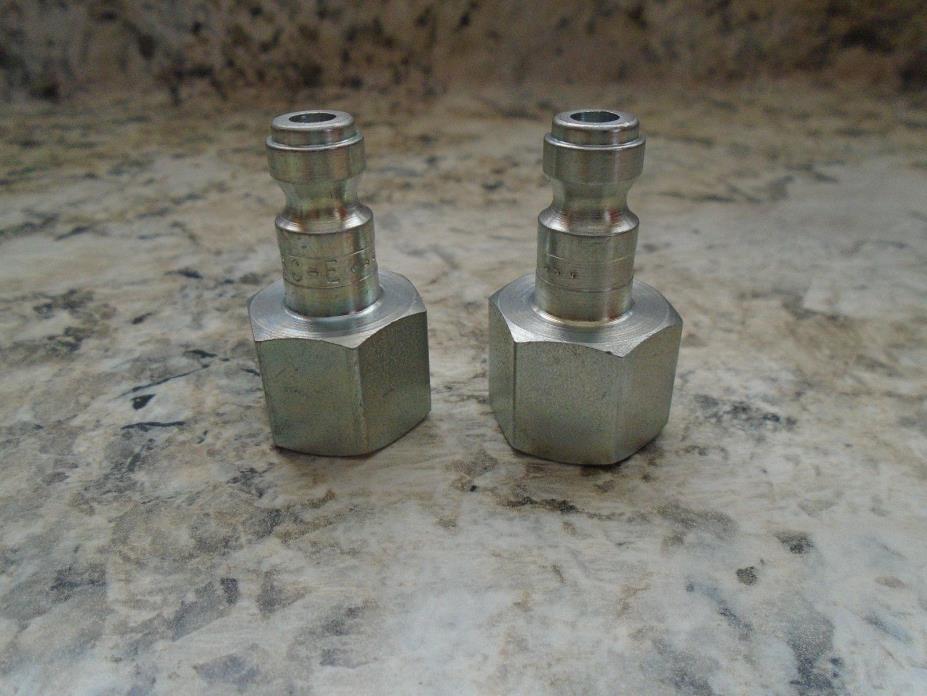2-Parker Hannifin 3C-E Tru-Flate Quick Disconnect Couplings (Unused New)