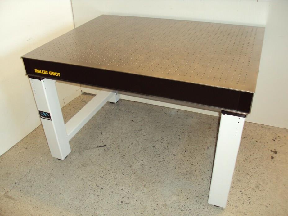 crated MELLES GRIOT OPTICAL TABLE 3x4 w/ NEWPORT BENCH lab breadboard isolation