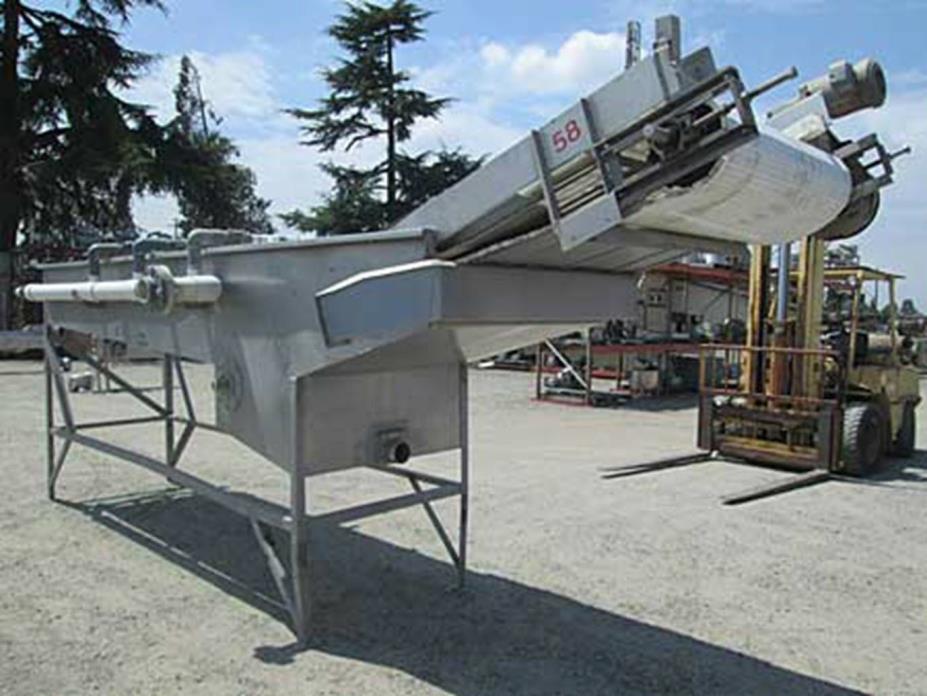 Flood tank washer with elevator, S/S construction 40