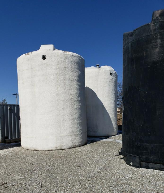 12,000 gallon tank cross linked polyethylene heat traced insulated