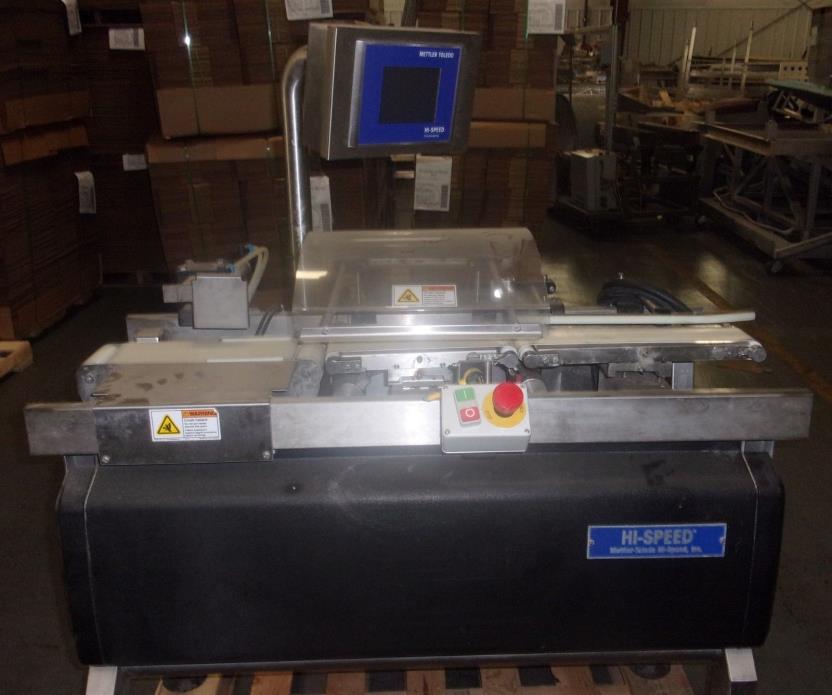 Mettler Toledo Hi Speed Checkweighers Model XE