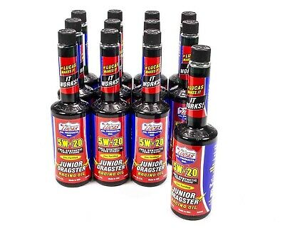 Lucas Oil 10380 Synthetic 5w20 Jr Drag Karting Oil 12x15oz - Free ship