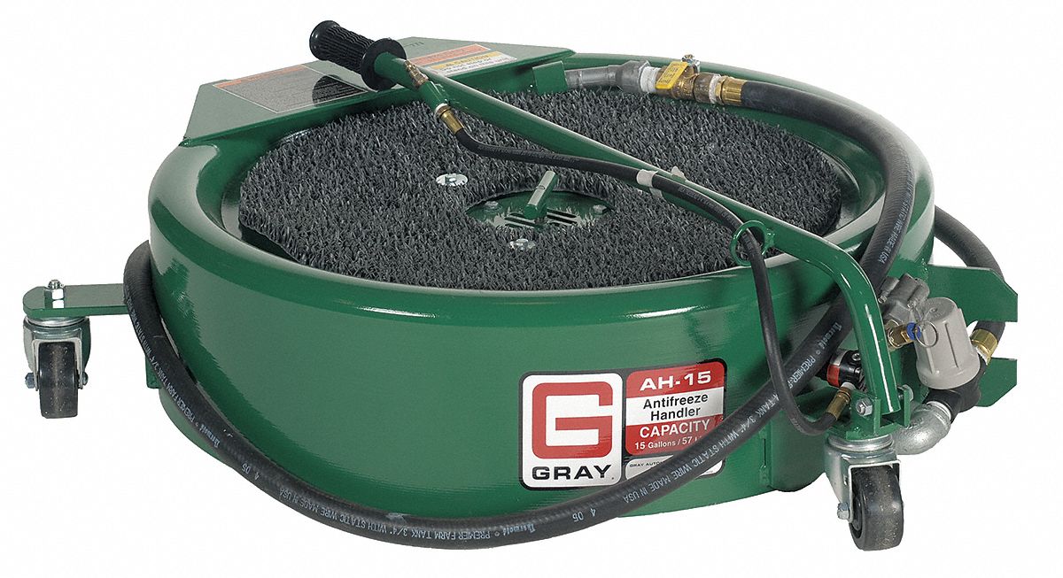 Gray Antifreeze Fluid Handler, 15 Gal, 30In Dia   AH-15  - 1 Each