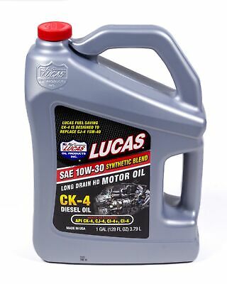 Lucas Oil LUC10282 Synthetic Blend 10w30 Diesel Oil Case 1 Gallon - Free ship