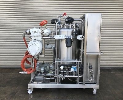 Cotter 120 Gallon Single Tank CIP System with SS Heat Exchanger