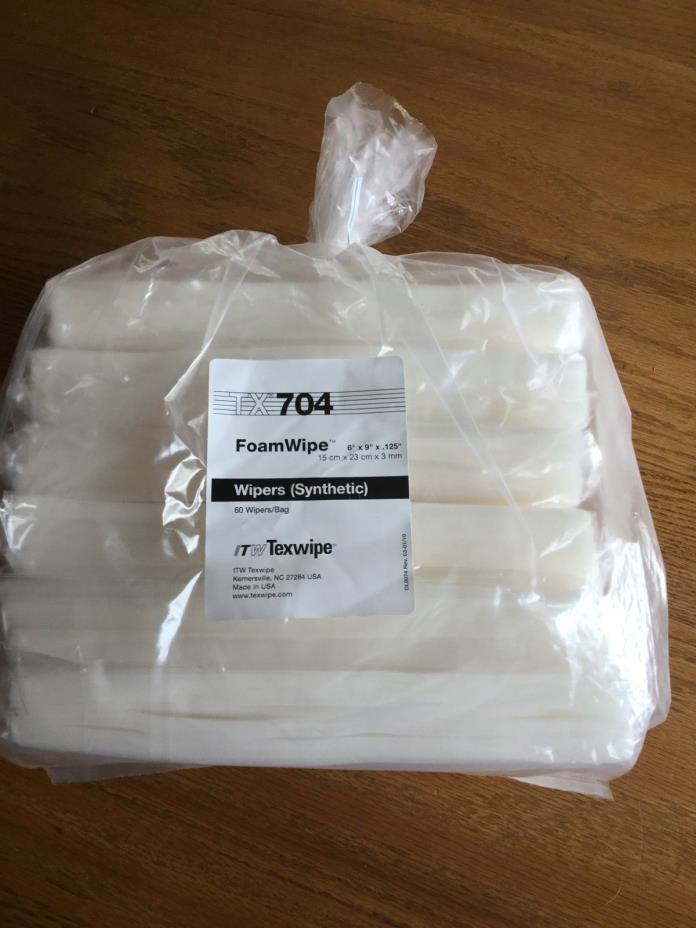 Bag of 60 TX704 TEXWIPE Wipers 
