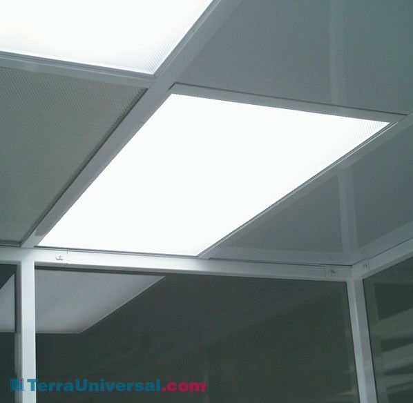 Fluorescent Light Module for Modular Cleanrooms; Universal 2'x4' - Ceiling Grid