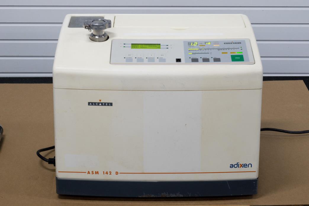 Alcatel Adixen ASM 142D Dry Helium Leak Detector Cleaned Tested