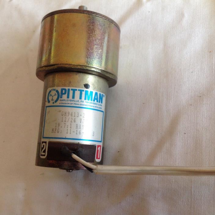 Pittman GM9413-2 12 VDC 19:7:1 Ratio used in good working conditions