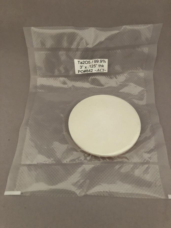 Tantalum Pentoxide (Ta2O5) 99.9% Pure Sputter Target, 3