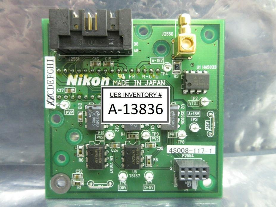 Nikon 4S008-117-1 Sensor Interface Board PCB ALGAF-S/A-X4+ NSR System Used
