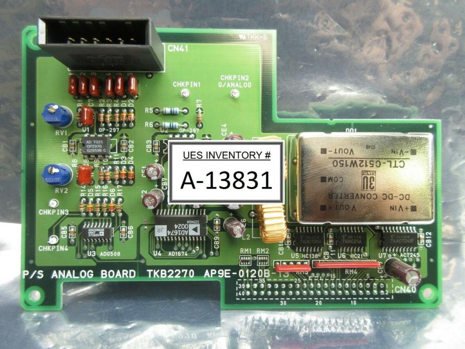 TEL Tokyo Electron AP9E-0120B-13 P/S Analog Board PCB TKB2270 ACT12 System Used