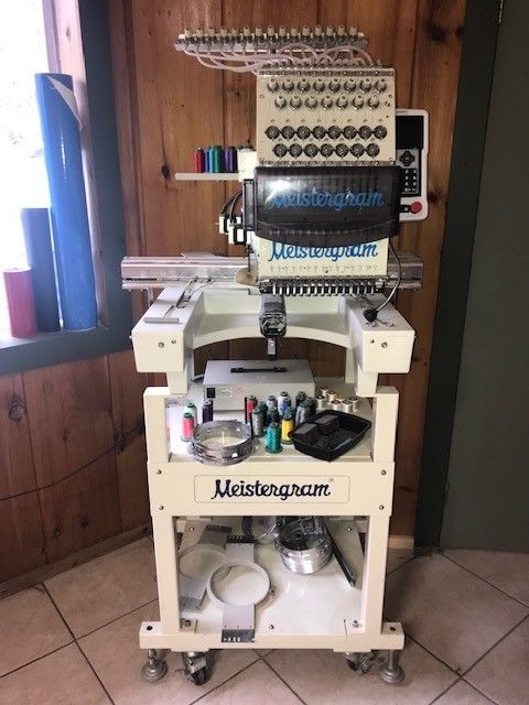 Meistergram Pro 1500 15 Needle Single Head Compact Embroidery Machine